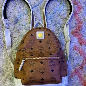 MCM Xmini Stark Backpack in Cognac and White MCM | Bags | Mcm Xmini Stark Backpack In Cognac | Poshmark main image 4